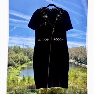 vfshow vfemage dress black/white dot polka dot /Knitwear/Vintage/Retro SIZE:L-XL
